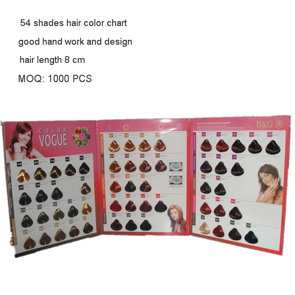 3 folded hair color catalogue