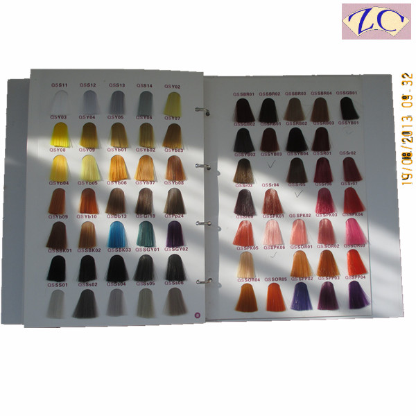Italian mixing color customized hair swatches