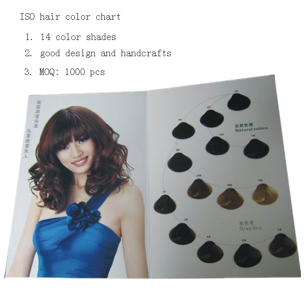 14 shades hair color catalogue
