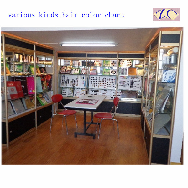 hair color chart show room