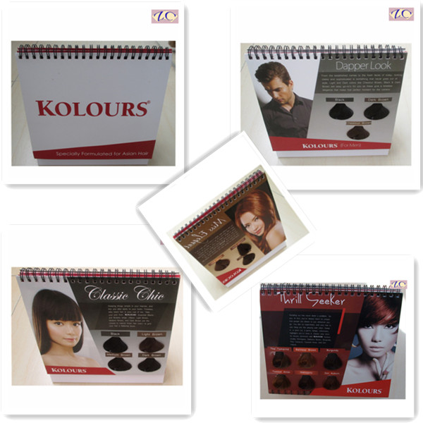 calendar hair color brochure