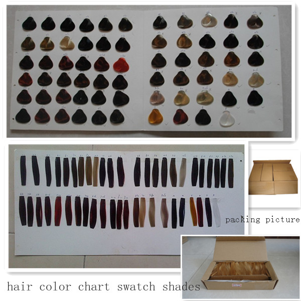 customized color hair swatch